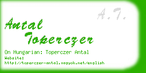 antal toperczer business card